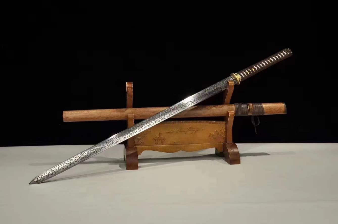 LOONGSWORD,Swords,Tang jian,Battle Ready,Hand Forged Etched Blades