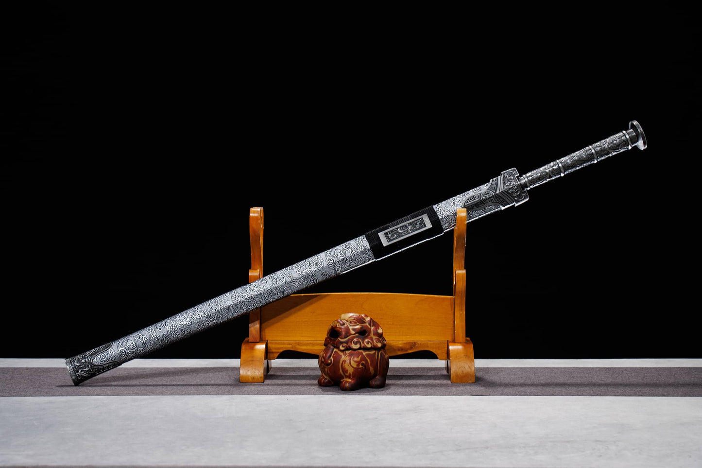 Han Jian 40.2″ Chinese Straight Sword | Longquan High-Manganese Steel Blade