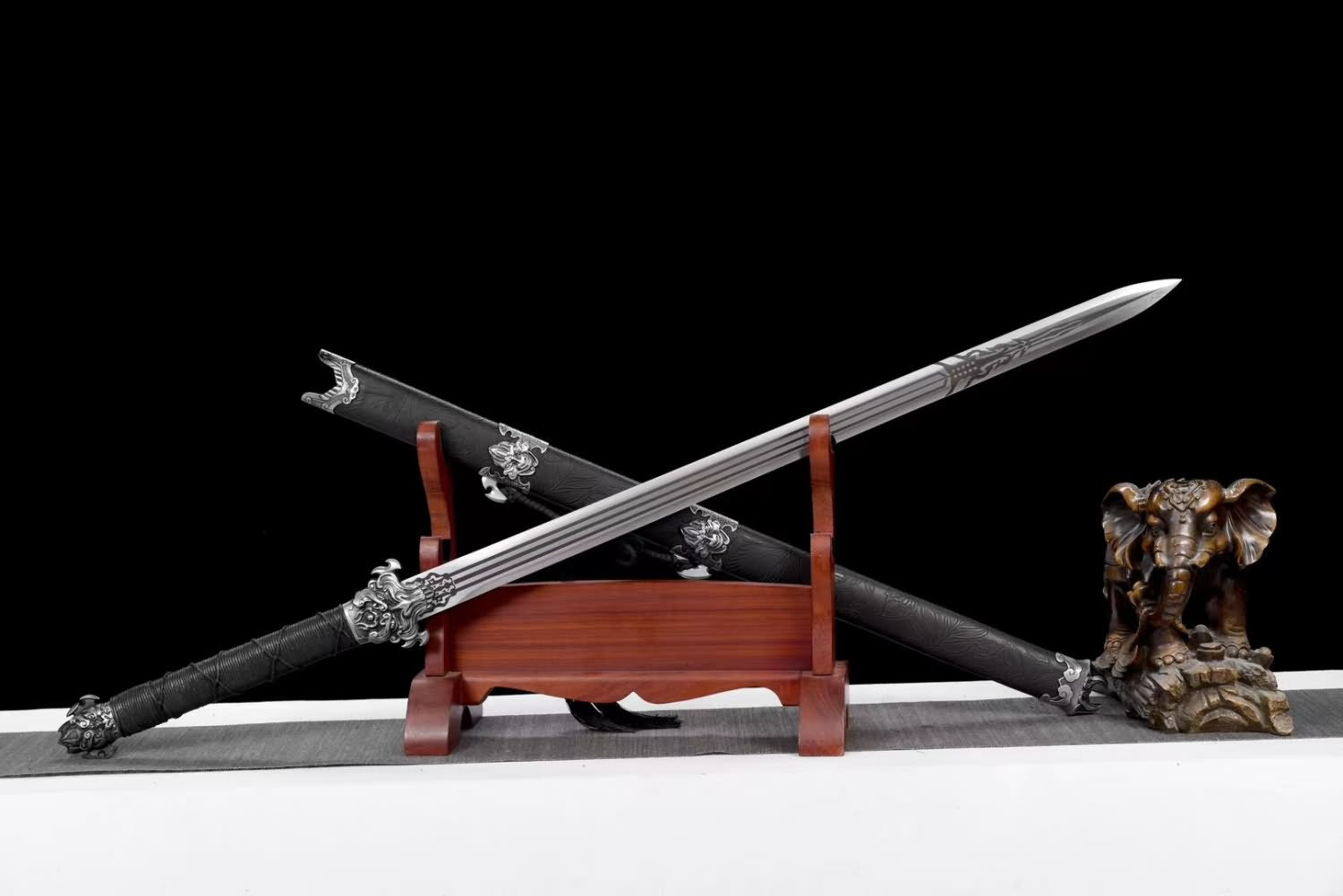 LOONGSWORD Chinese Longquan Sword Real(Forged High Carbon Steel Blade ...