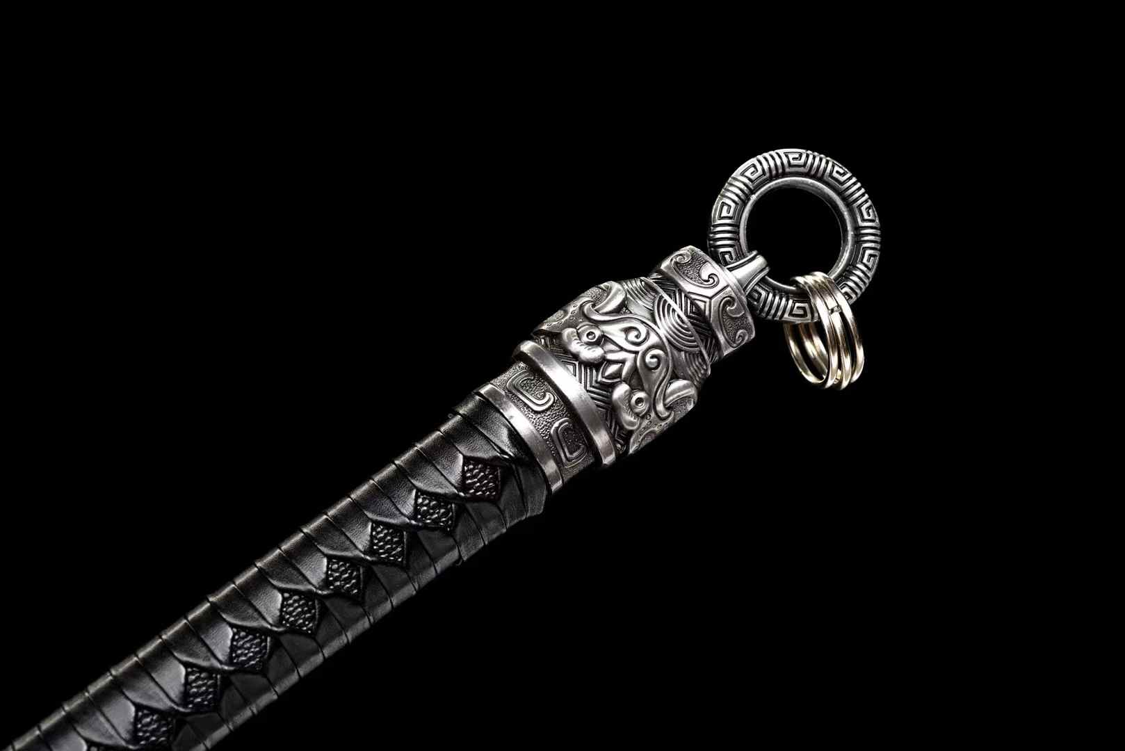 Jinyiwei Saber | Hand-Forged High Manganese Steel Chinese Ming Dynasty Sword with Alloy Fittings & Faux Leather Scabbard