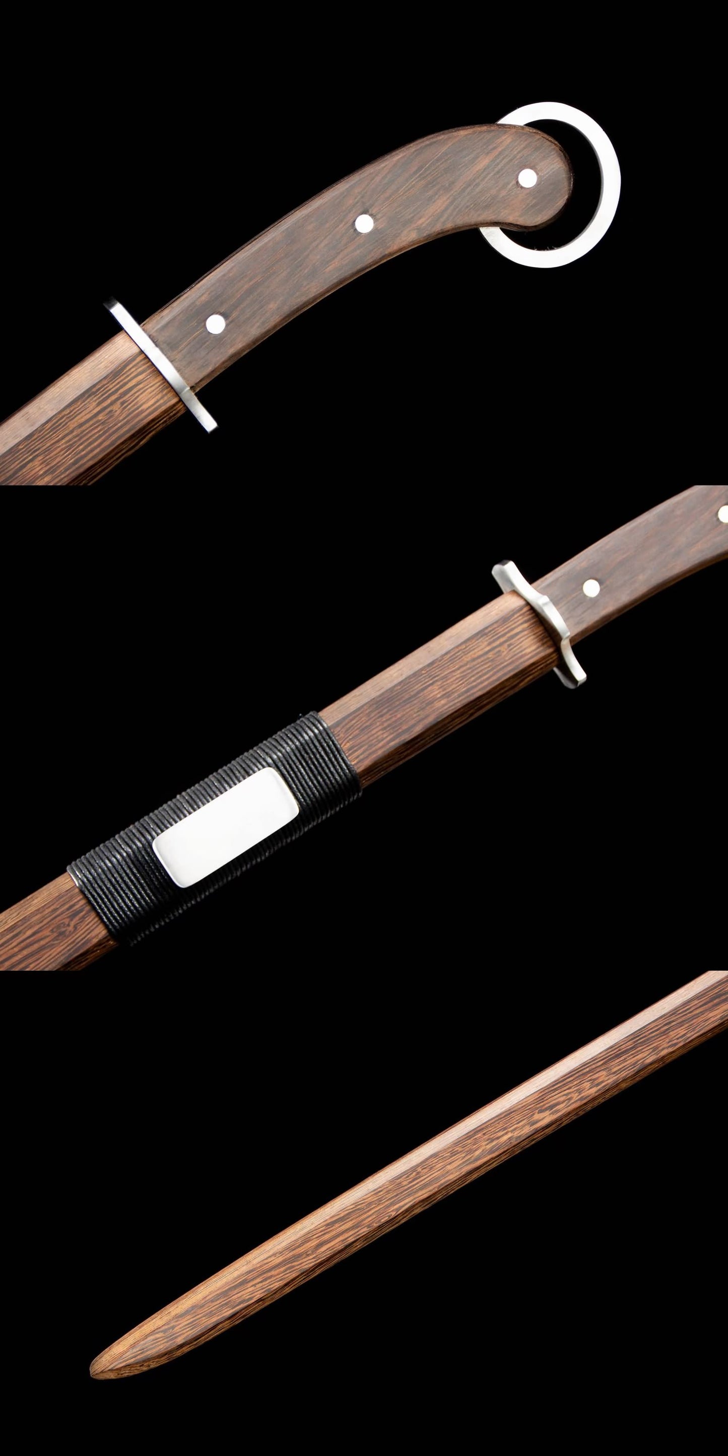 Traditional Han dao Swords with 7Cr17MOV Stainless Steel Blade-Rosewood Scabbard