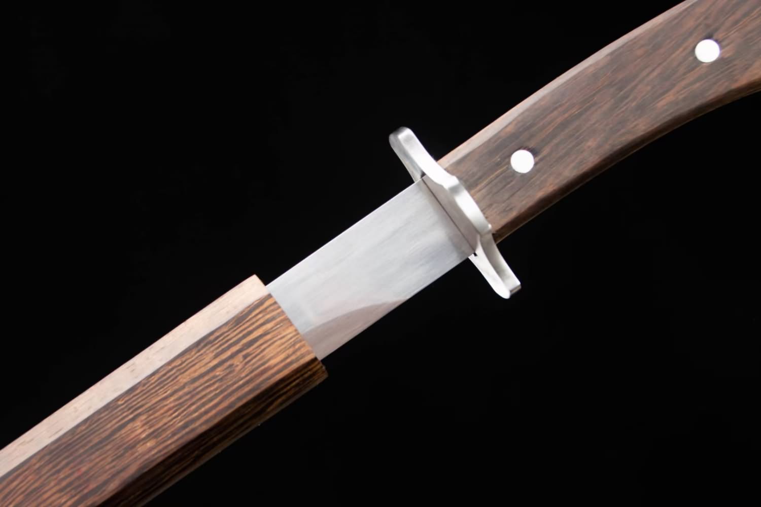 Traditional Han dao Swords with 7Cr17MOV Stainless Steel Blade-Rosewood Scabbard