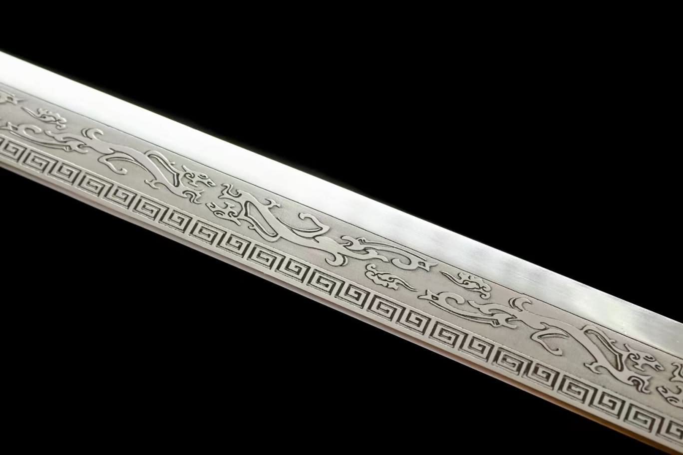 LOONGSWORD,Broadsword Tang Dao,Hand Forged High carbon steel Blades,Alloy fittings