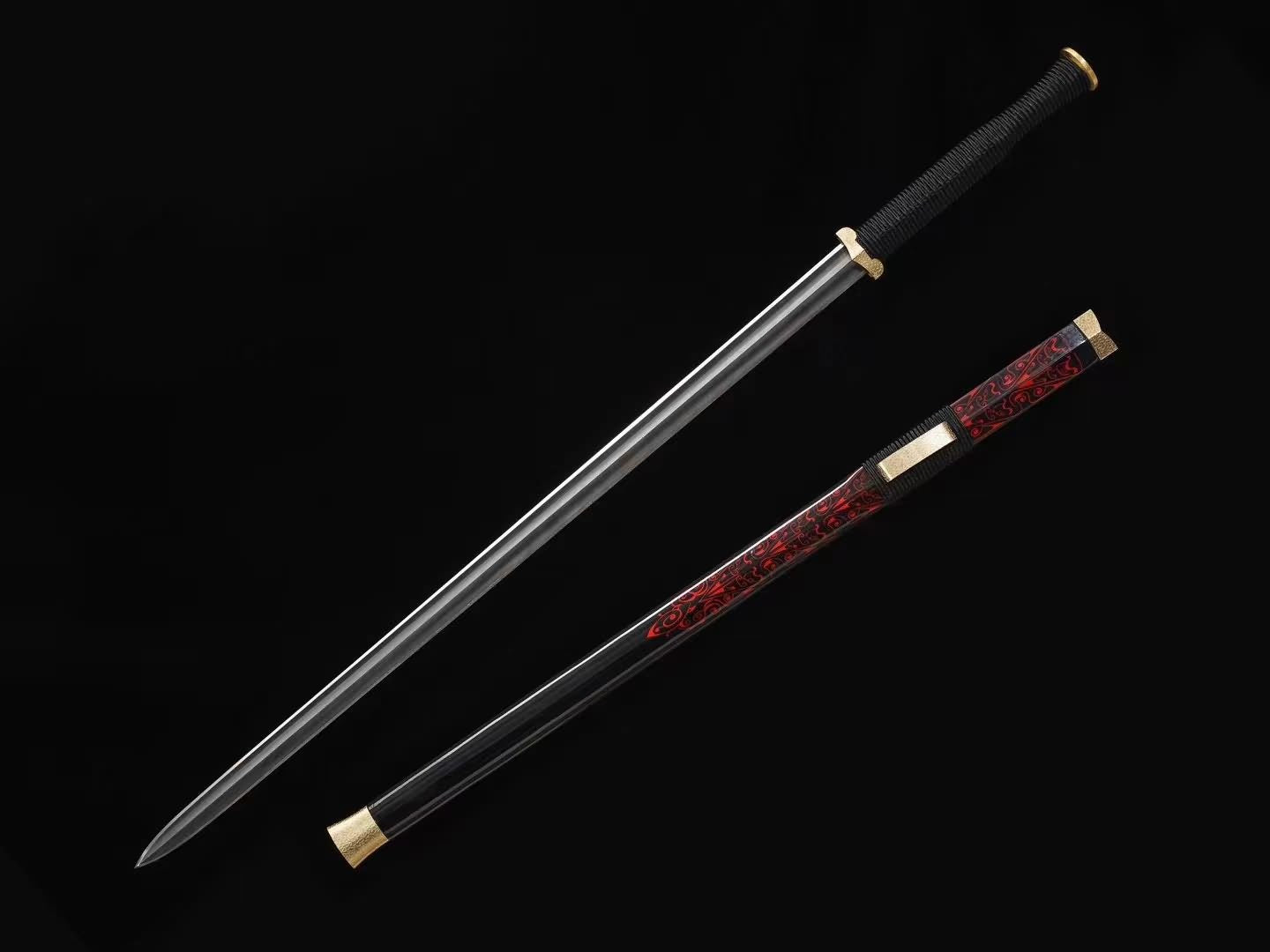 Han Li Sword LOONGSWORD Chinese Han jian Sword - Forged Damascus Steel Blade ...