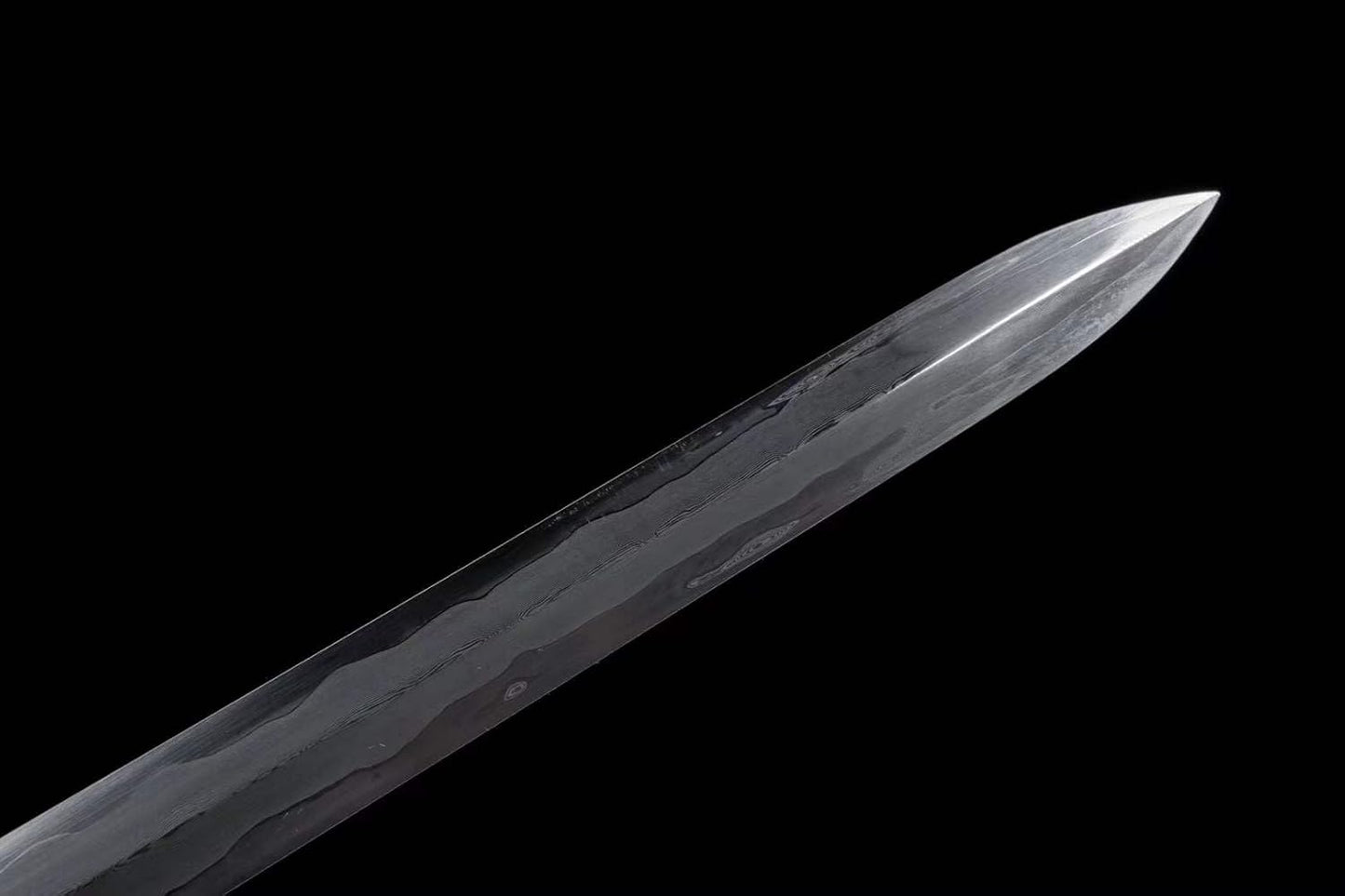 Qingyi Jian | Sanmai 1095-Core Chinese Jian, Folded Pattern Steel & Copper Fittings