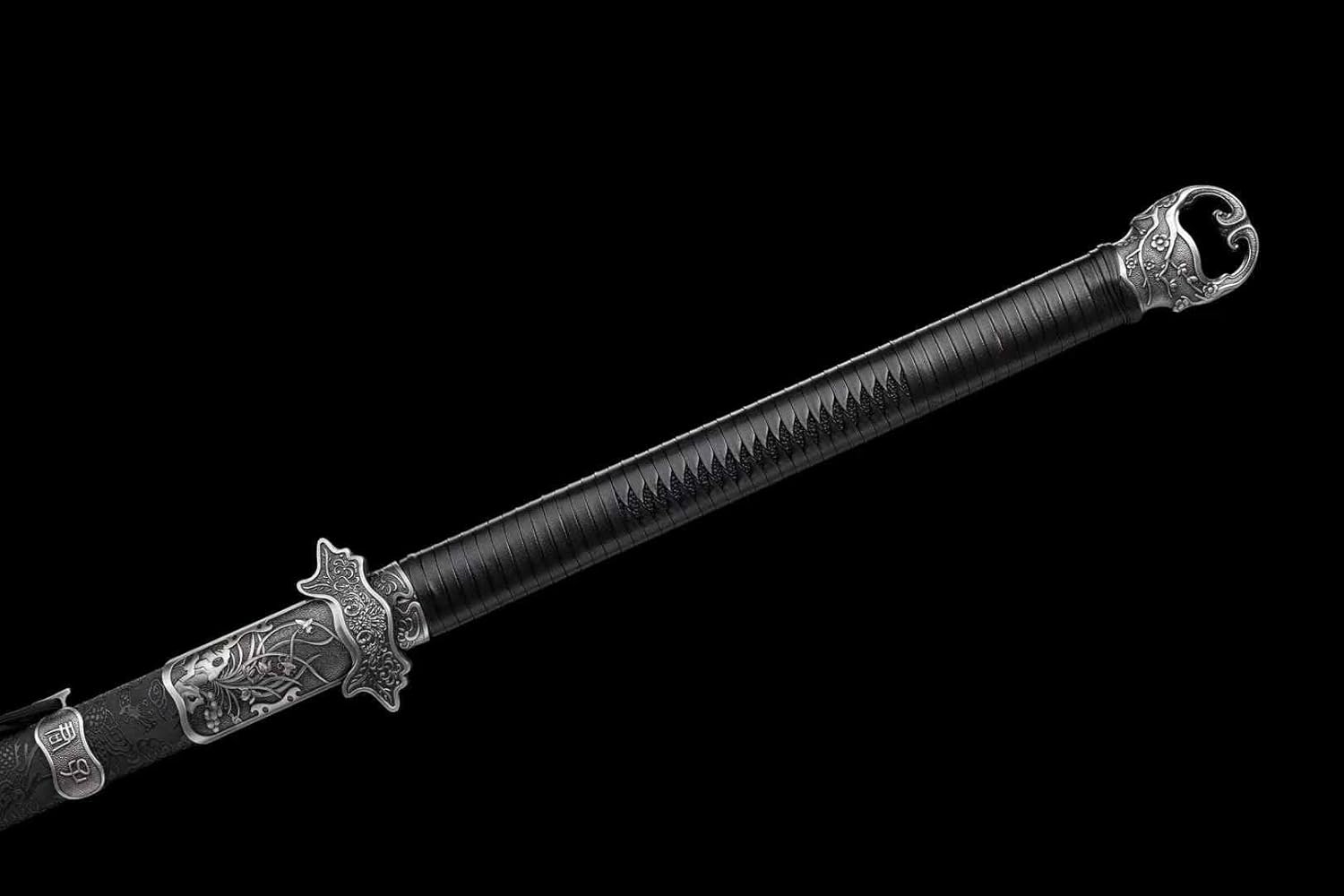 54.3″ Ring-Pommel Two-Handed Chinese Sword | Hand-Forged High-Manganese Steel Blade