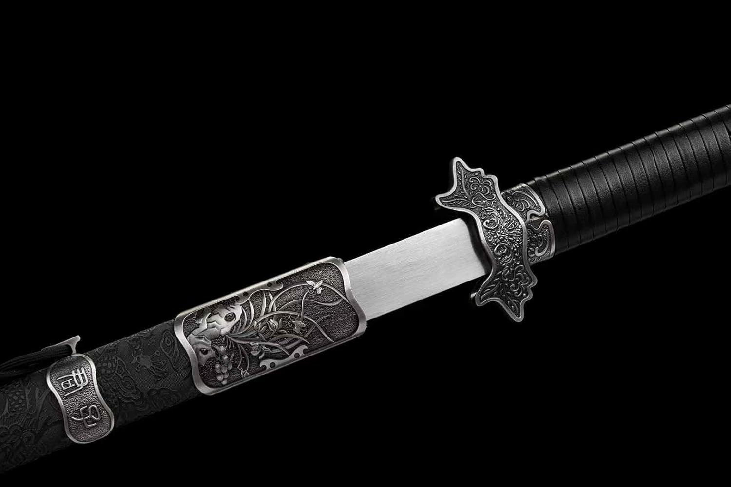 54.3″ Ring-Pommel Two-Handed Chinese Sword | Hand-Forged High-Manganese Steel Blade