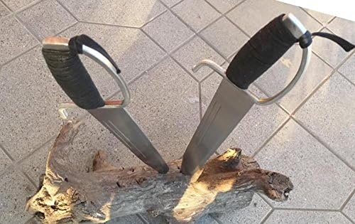 Wing Chun Eight-Cut Knives | Handmade Stainless Steel Baat Jaam Do with Copper Handle for Training & Display