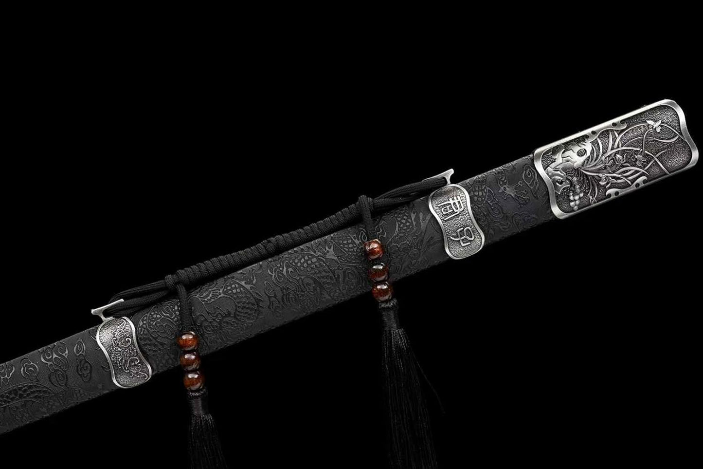 54.3″ Ring-Pommel Two-Handed Chinese Sword | Hand-Forged High-Manganese Steel Blade