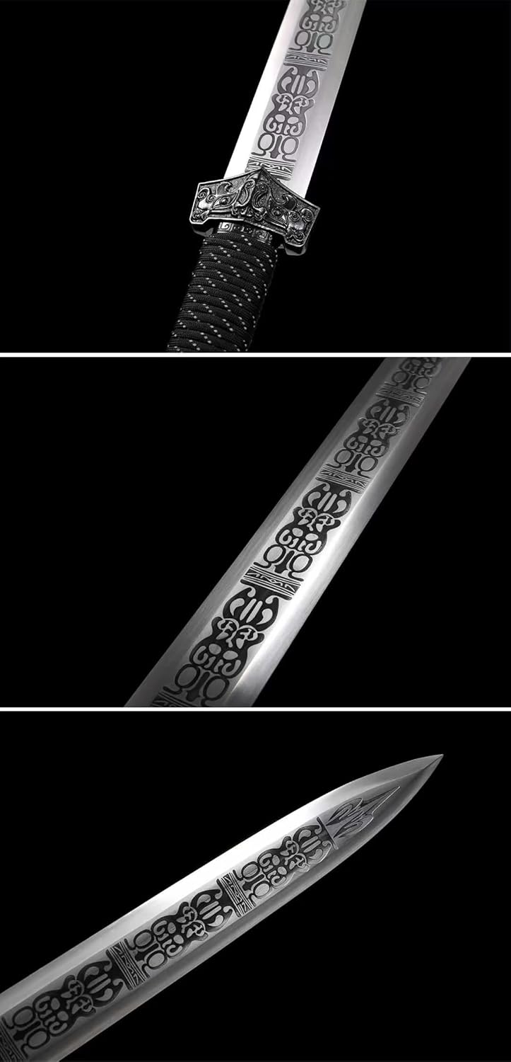 Longquan Red Sandalwood Han Sword – Dragon Spring Forged, 32.7″