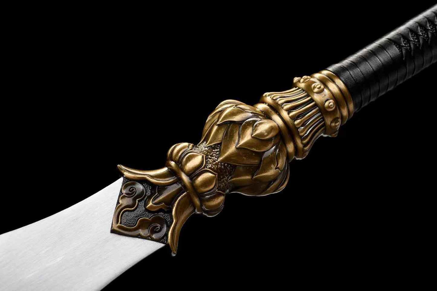 Lotus Jian – Traditional Longquan Chinese Straight Sword for Display & Forms - Chinese Sword store