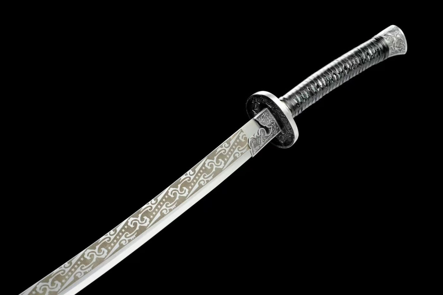 Chinese Meihua Qing dao- Traditional Handcrafted Sword with High Carbon Steel Blade