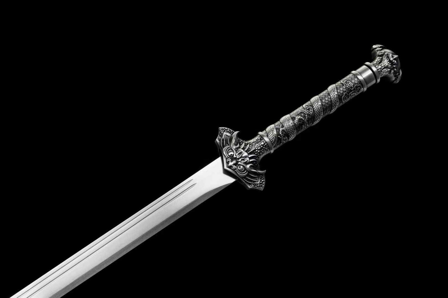 Tang Dao Chinese Sword with Dragon Alloy Scabbard – Traditional Horizontal Saber - Chinese Sword store