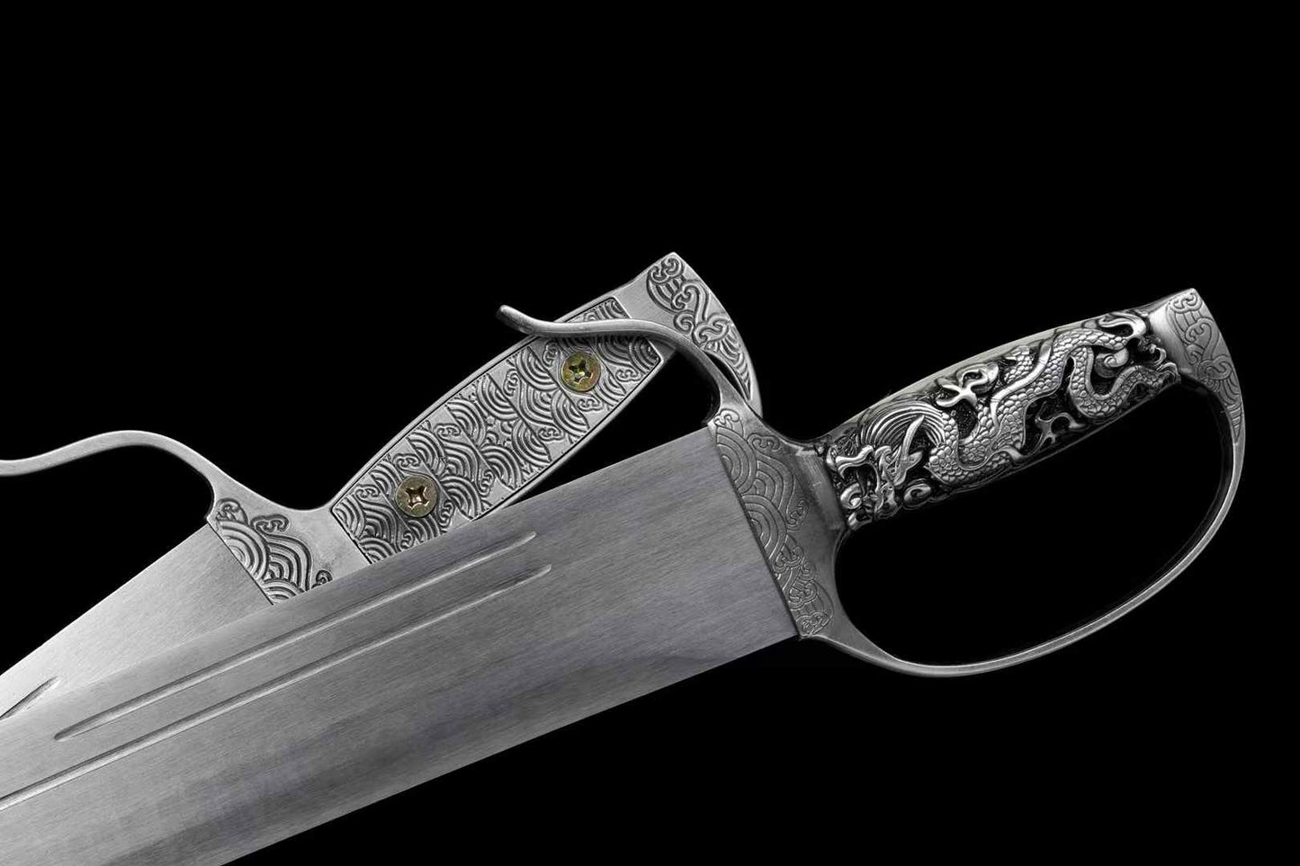 Wing Chun Butterfly Swords Set – Twin Chinese Knives with Shared Leather Scabbard