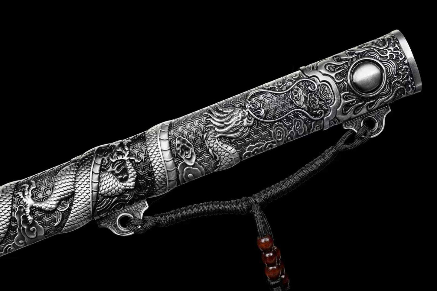 Tang Dao Chinese Sword with Dragon Alloy Scabbard – Traditional Horizontal Saber - Chinese Sword store