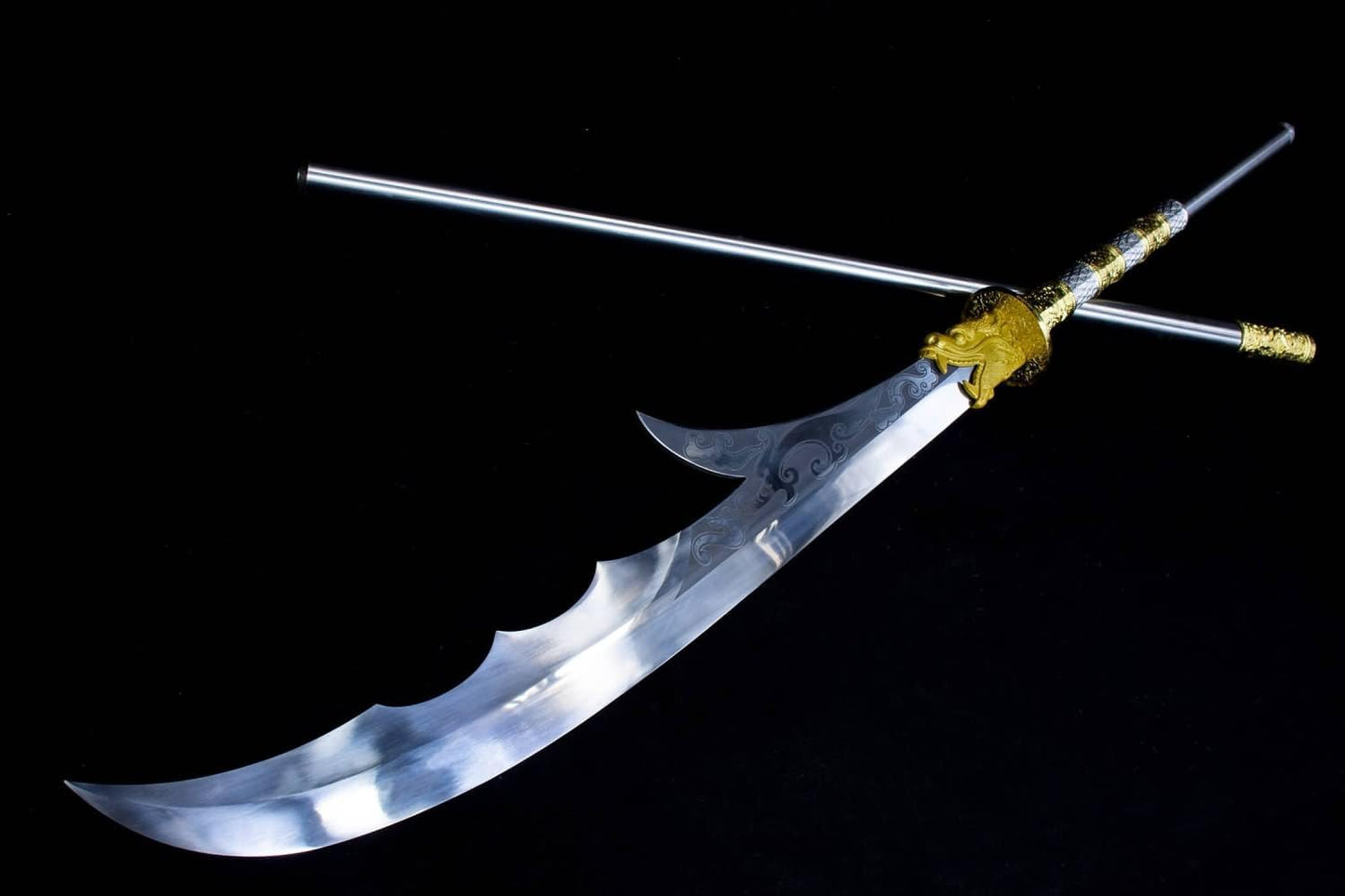 Kwan dao Traditional China Sword smithing,Stainless Steel Blade