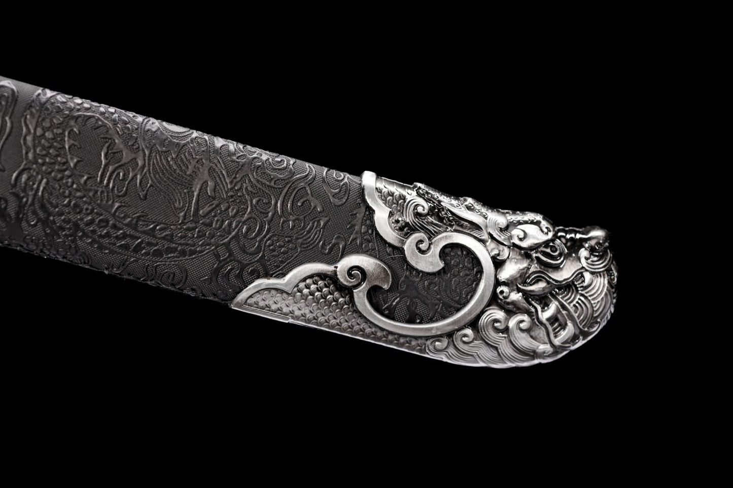 Qing dao Sword - Hand Forged High Carbon Steel Blade Blade with Alloy Fittings