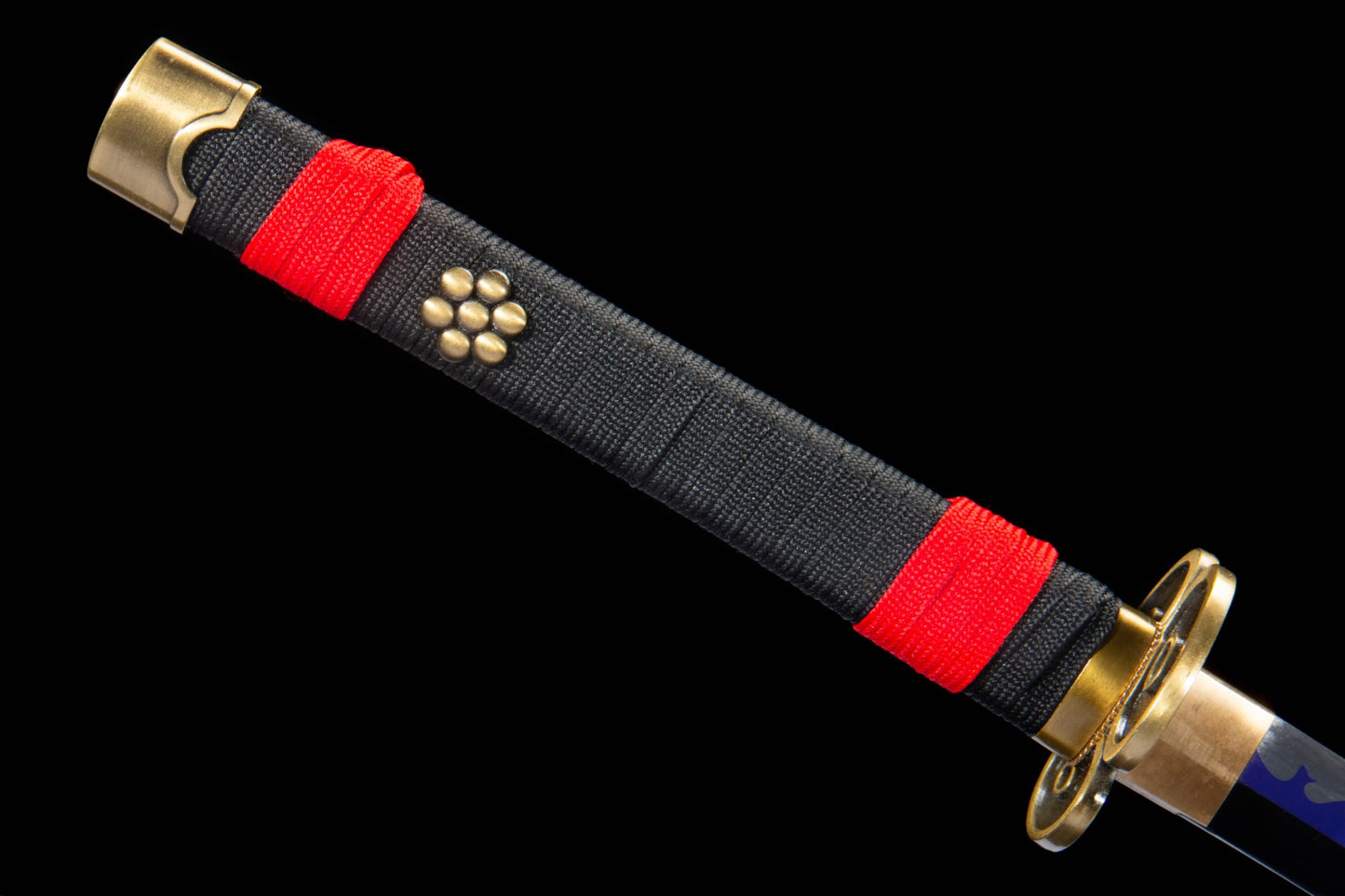 LOONGSWORD Enma Inspired Katana – Hand Forged 1065 High Carbon Steel Anime Samurai Sword with Purple Blade Finish