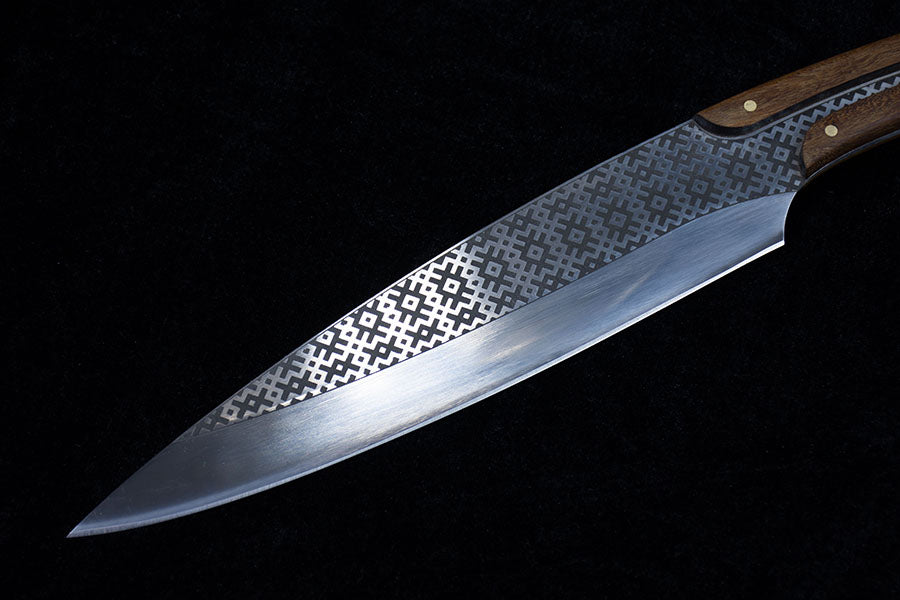 7Cr17MoV Boning Knife – 8″ Blade, Rosewood Handle (Full-Tang)