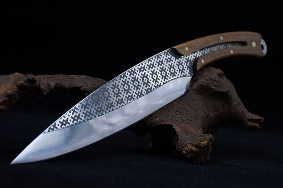 7Cr17MoV Boning Knife – 8″ Blade, Rosewood Handle (Full-Tang)