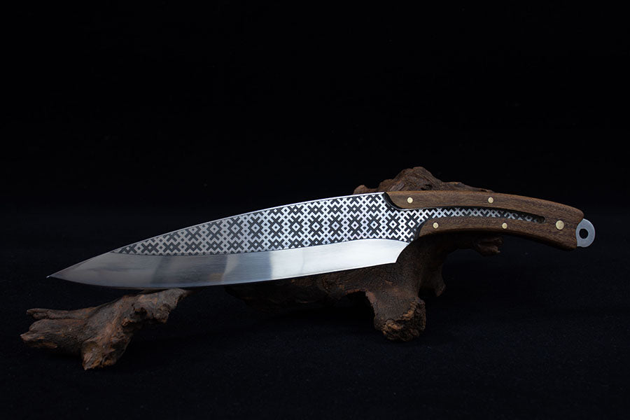 7Cr17MoV Boning Knife – 8″ Blade, Rosewood Handle (Full-Tang)