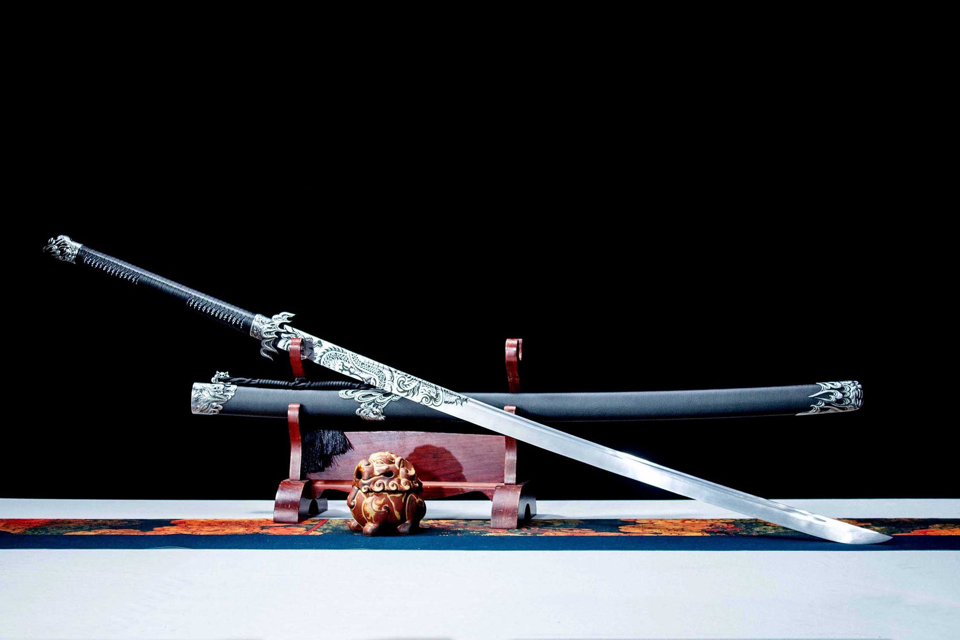 Panlong Miao Dao – 55.9″ Manganese Steel Chinese Broadsword