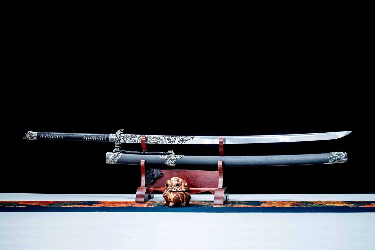 Panlong Miao Dao – 55.9″ Manganese Steel Chinese Broadsword
