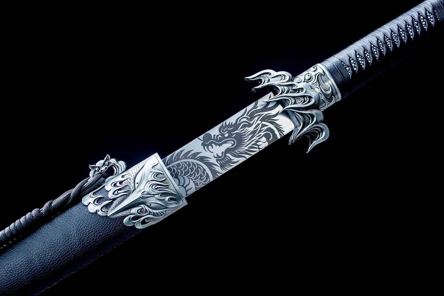 Panlong Miao Dao – 55.9″ Manganese Steel Chinese Broadsword