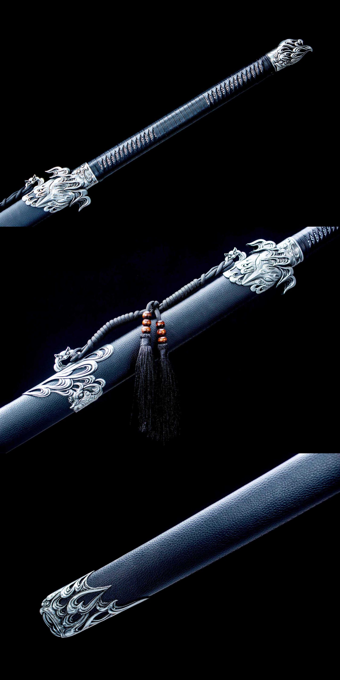 Panlong Miao Dao – 55.9″ Manganese Steel Chinese Broadsword