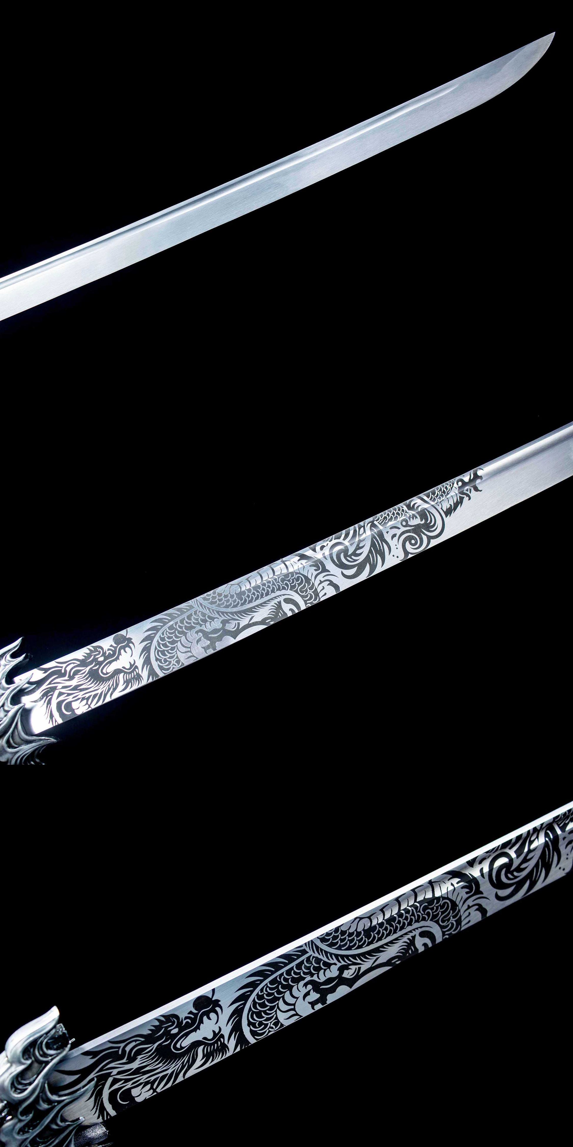 Panlong Miao Dao – 55.9″ Manganese Steel Chinese Broadsword