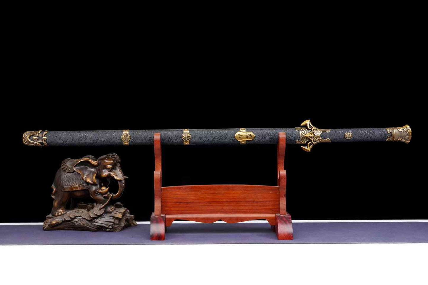 Hollow Huashan Jian – Six-Facet Chinese Straight Sword for Display & Forms