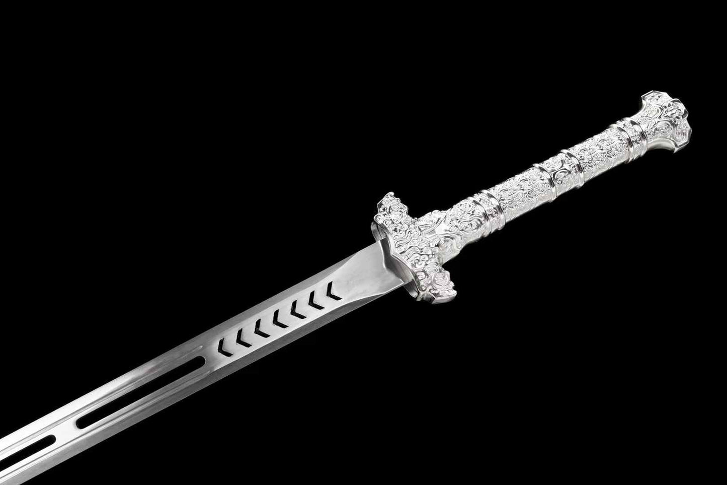 Hollow Xuanyuan Jian – Six-Facet Chinese Straight Sword for Display & Forms - Chinese Sword store