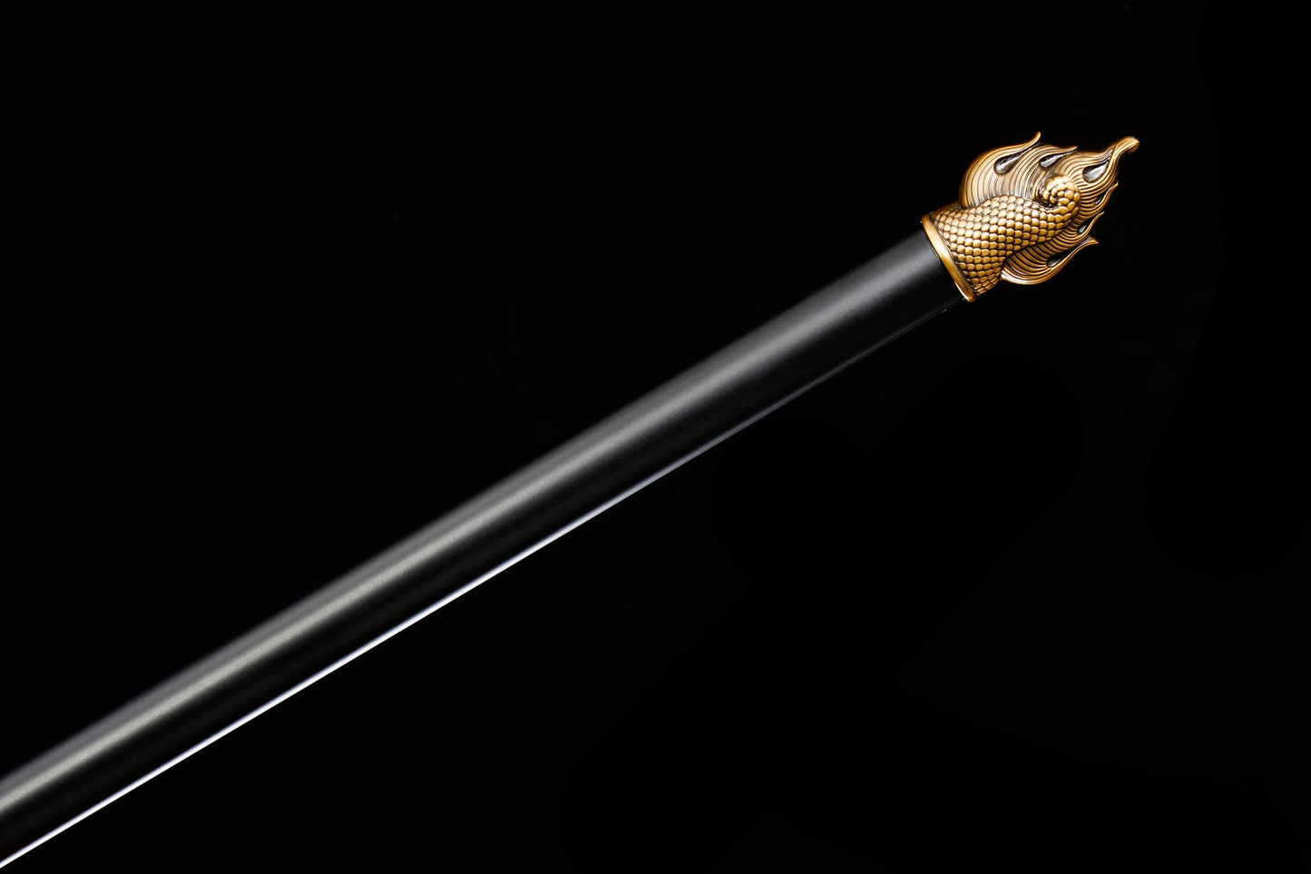 Modular 79" High-Performance Manganese Steel Spear – 21" Blade, Lacquered Iron Shaft & Aluminum Fittings