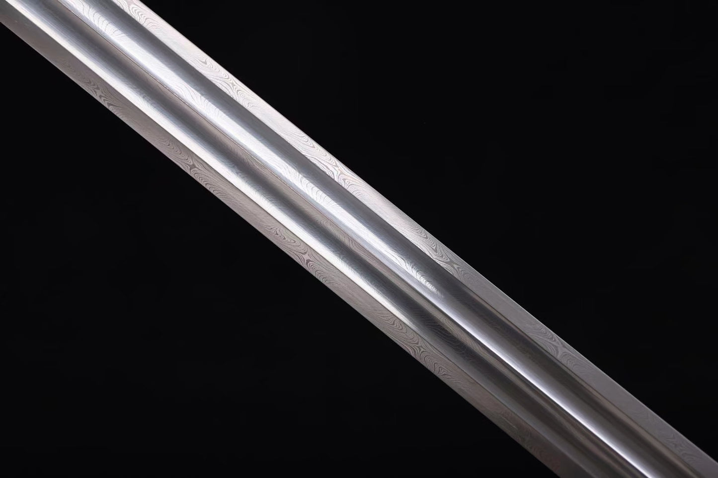 Yue King Jian | Hand-Forged Twisted-Pattern High Manganese Steel Chinese Sword with Brass Fittings & Ebony Scabbard - Chinese Sword store