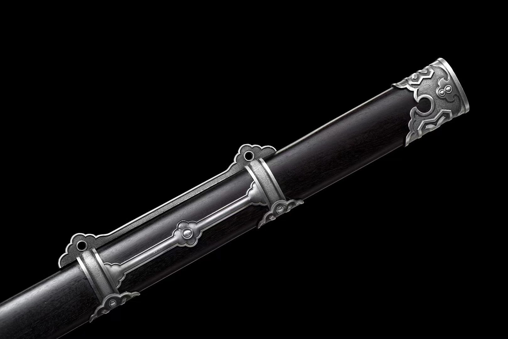 Song Dynasty Ring-Pommel Dao | Hand-Forged High Manganese Steel Chinese Saber with Rosewood Scabbard