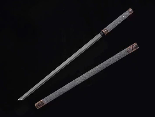 Tang dao- Hand Forged High Carbon Steel - Elegant Display Piece