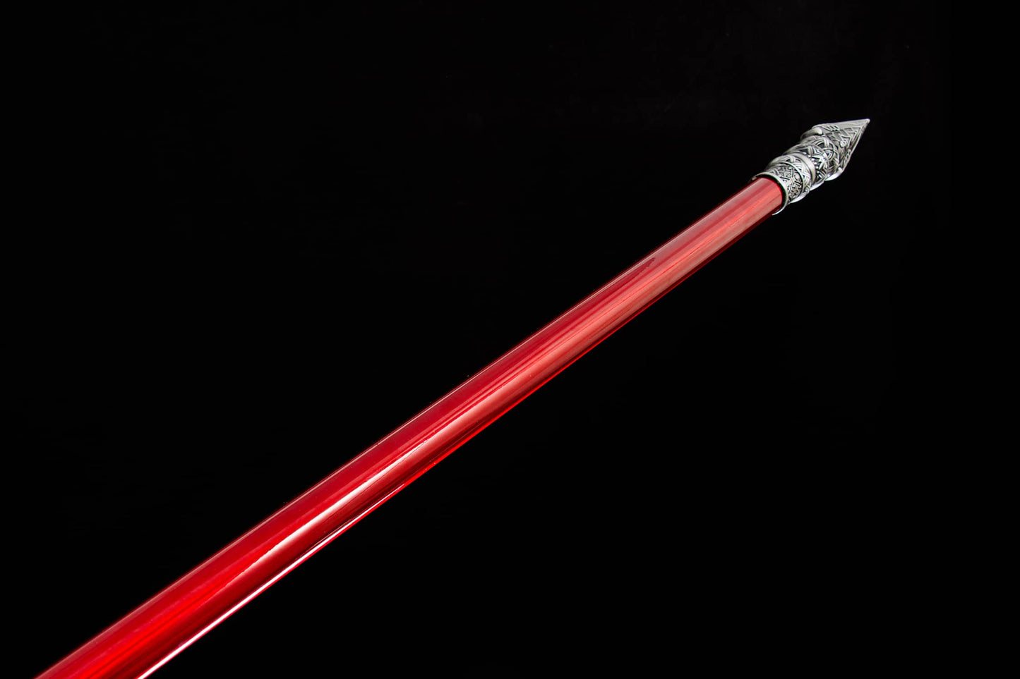 Dragon Spear,Forged Damascus Steel Spearhead,Rosewood Rod