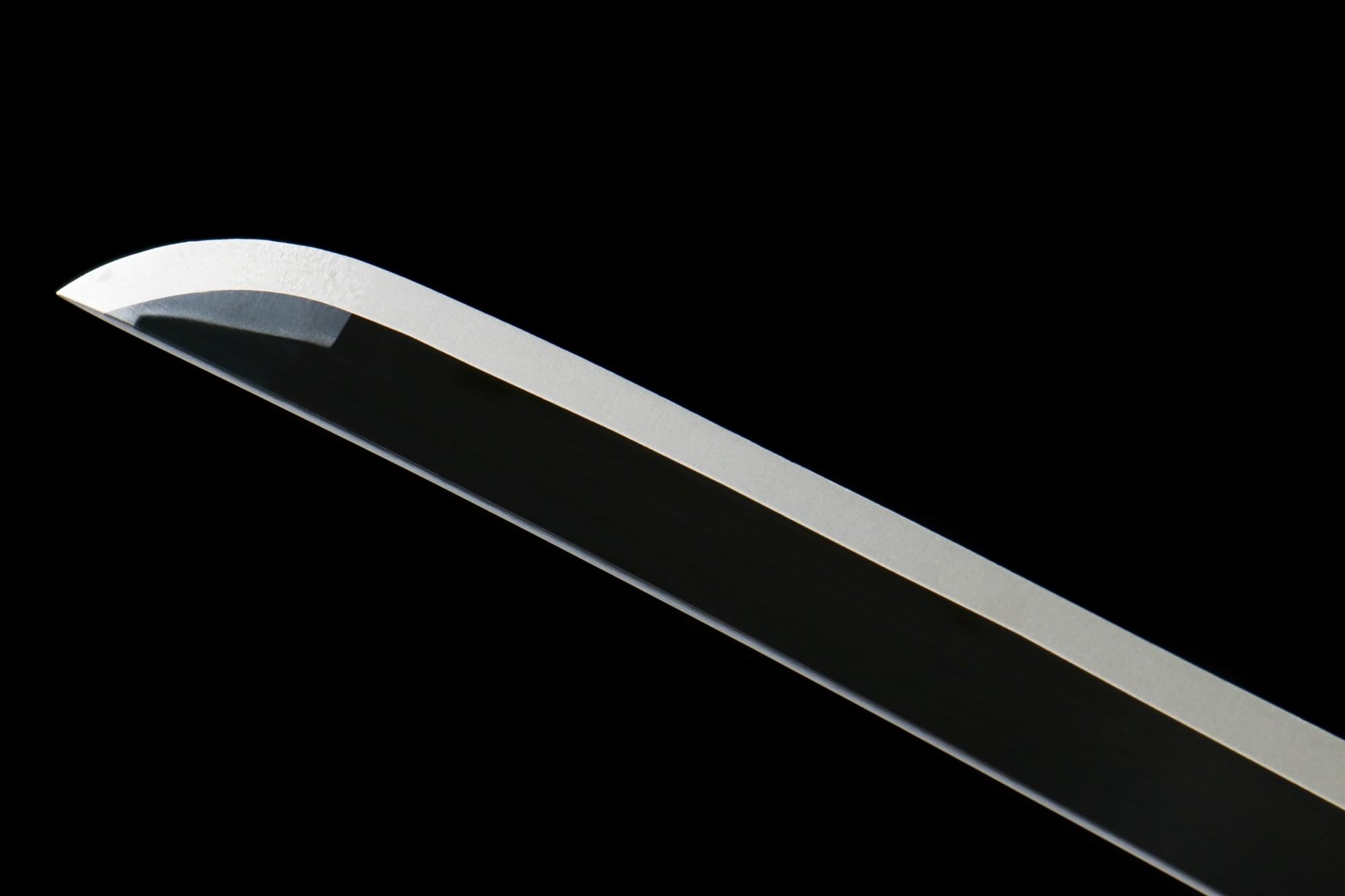 Anime Style Japanese Katana – 1045 Carbon Steel Blade with Blackened Finish - Chinese Sword store