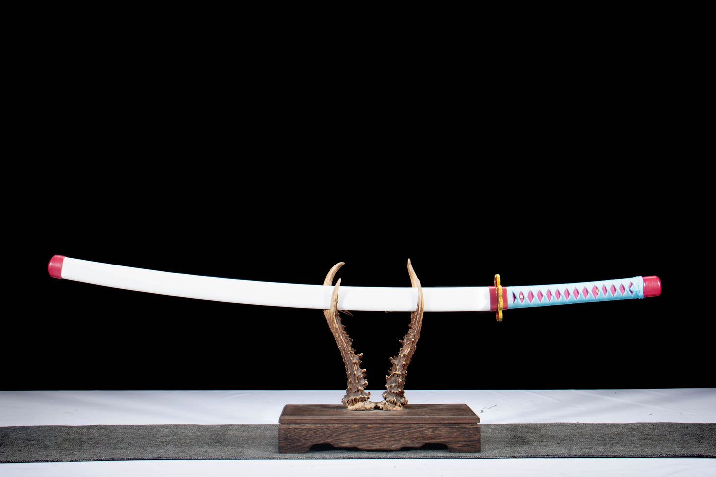 Anime Inspired Katana – 1065 High Carbon Steel, Mirror Black Blade