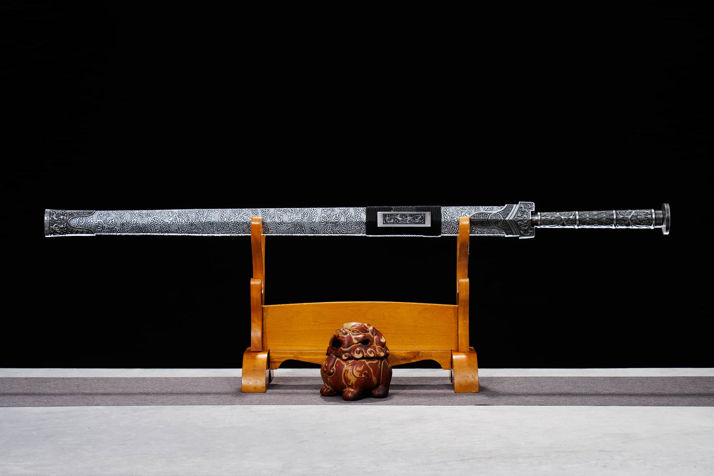 Han Jian 40.2″ Chinese Straight Sword | Longquan High-Manganese Steel Blade