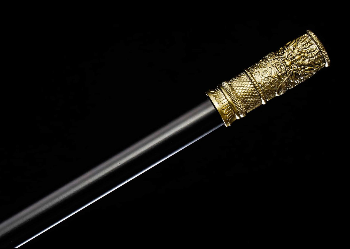 Long Dao Modular Polearm – 55″ Manganese Steel Blade, Lacquered Iron Shaft