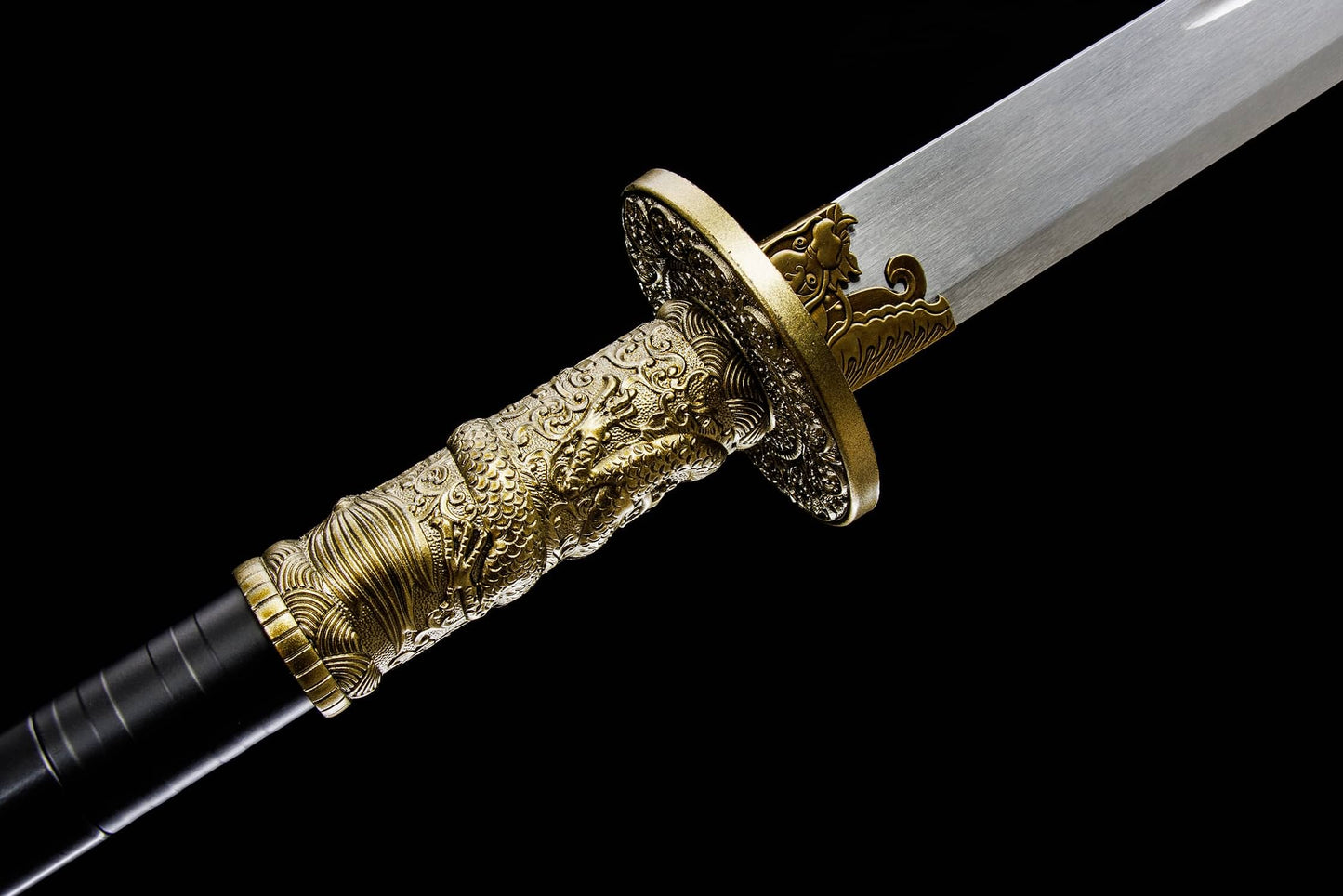 Long Dao Modular Polearm – 55″ Manganese Steel Blade, Lacquered Iron Shaft