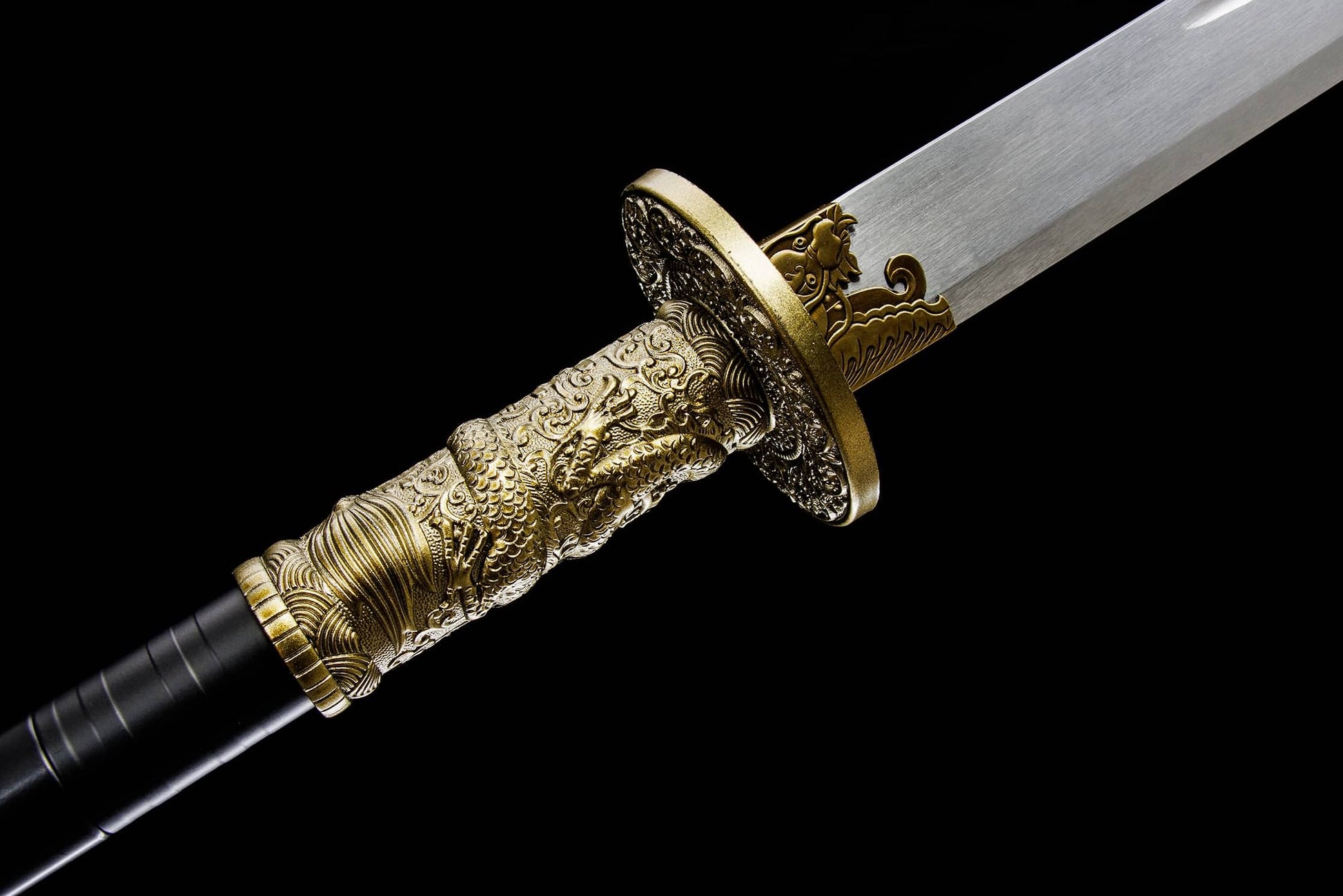 Long Dao Modular Polearm – 55″ Manganese Steel Blade, Lacquered Iron Shaft