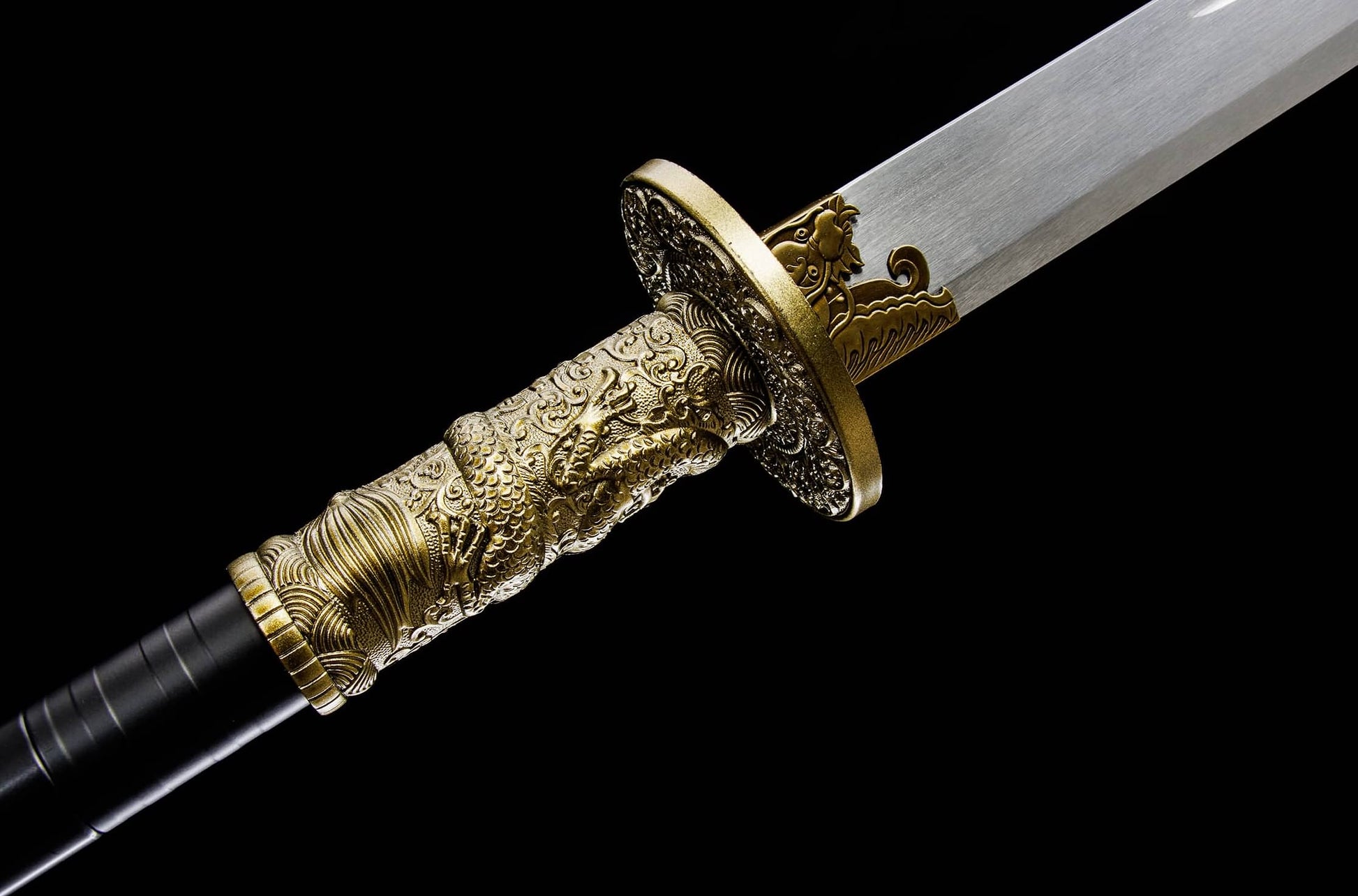 Long Dao Modular Polearm – 55″ Manganese Steel Blade, Lacquered Iron Shaft