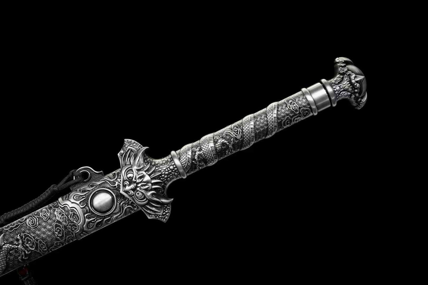 Tang Dao Chinese Sword with Dragon Alloy Scabbard – Traditional Horizontal Saber - Chinese Sword store