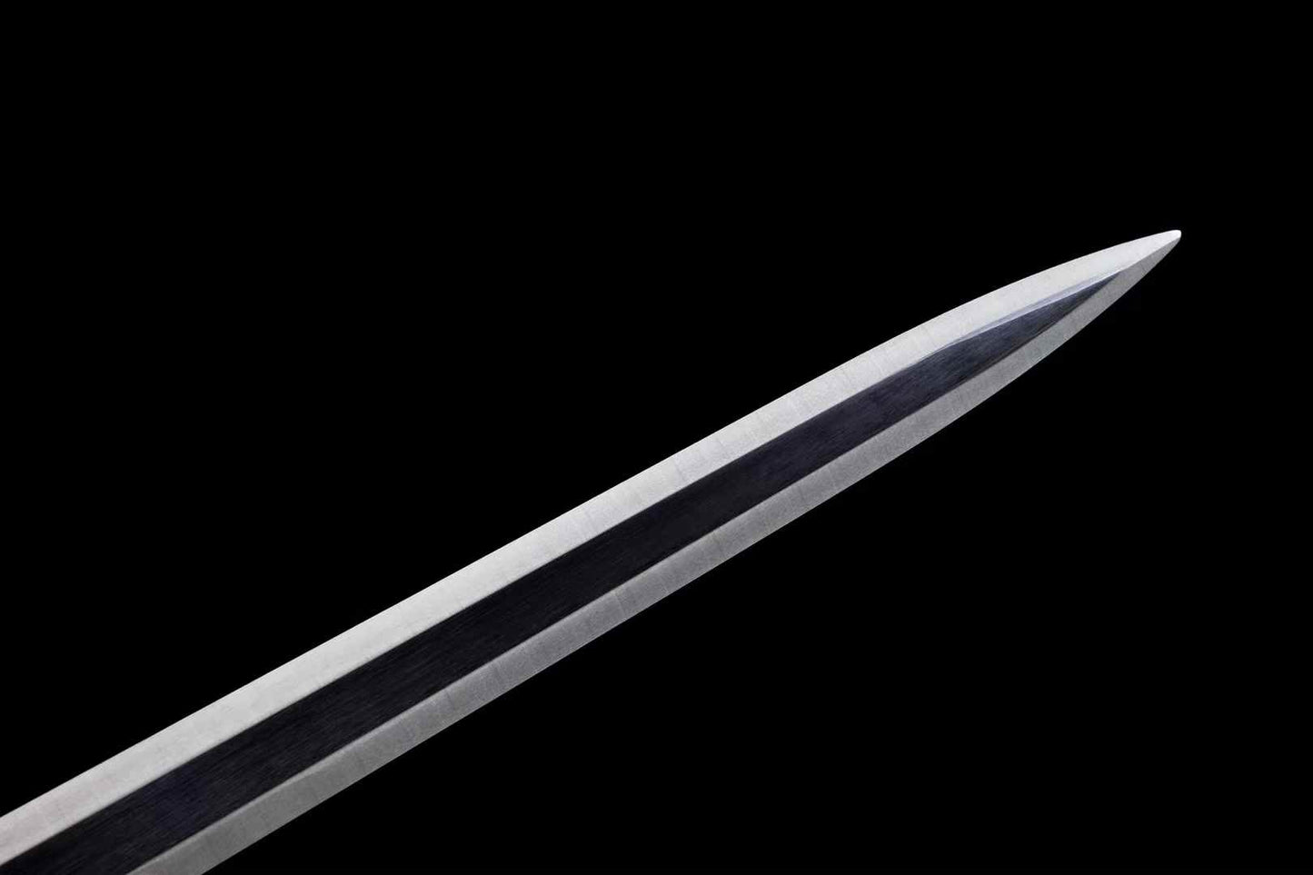 Haoque Han Jian | Hand-Forged High Manganese Steel Chinese Sword with One-Piece Alloy Handle & Wood Scabbard