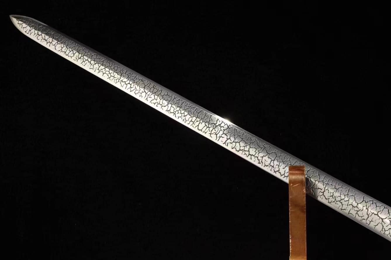 LOONGSWORD,Swords,Tang jian,Battle Ready,Hand Forged Etched Blades