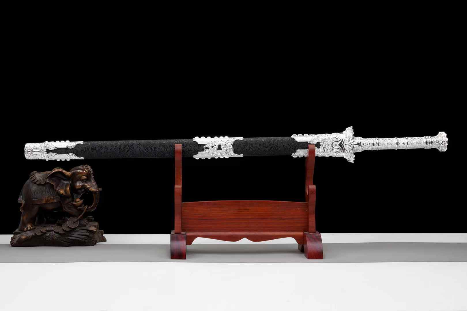 Hollow Xuanyuan Jian – Six-Facet Chinese Straight Sword for Display & Forms - Chinese Sword store