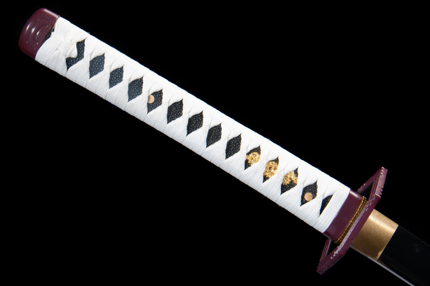 Anime Inspired Katana – Hand Forged 1065 High Carbon Steel Mirror Black Blade with Piano Lacquer Scabbard