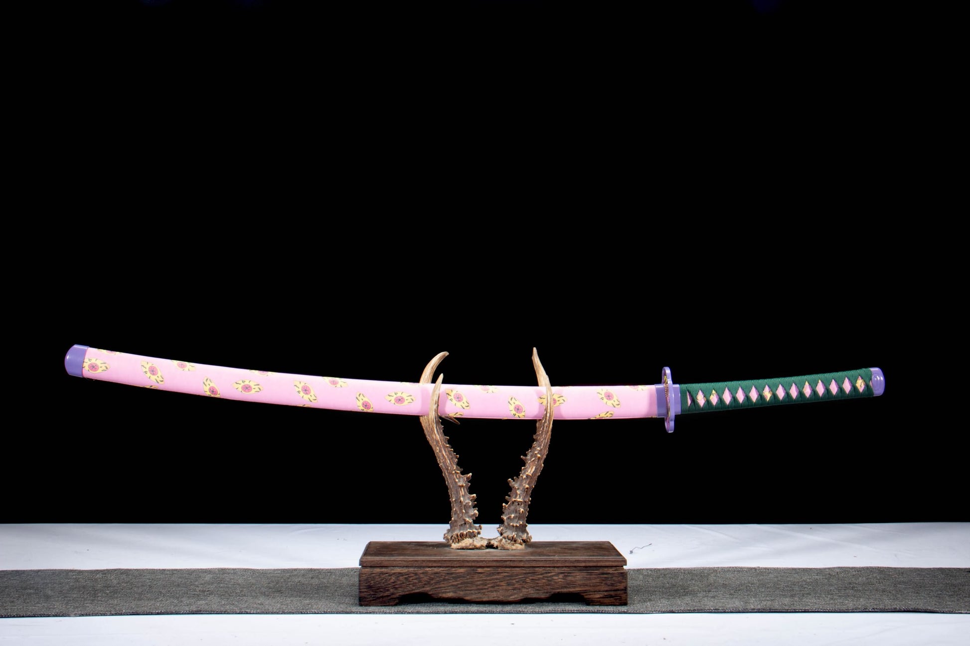 Kokushibo Inspired Katana – Hand Forged 1065 High Carbon Steel Anime Japanese Sword with Mirror Polish Blade